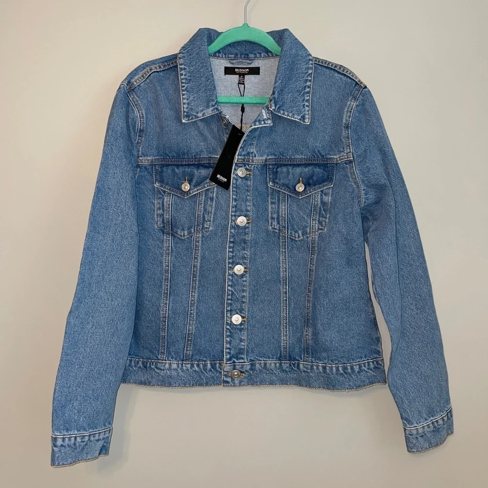 NWT Hudson Classic Fitted Trucker Denim Jean Jacket Size 1X - Picture 3 of 9